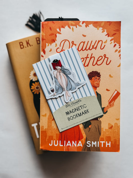 "Casual Chapters" CUSTOMIZABLE magnetic bookmark