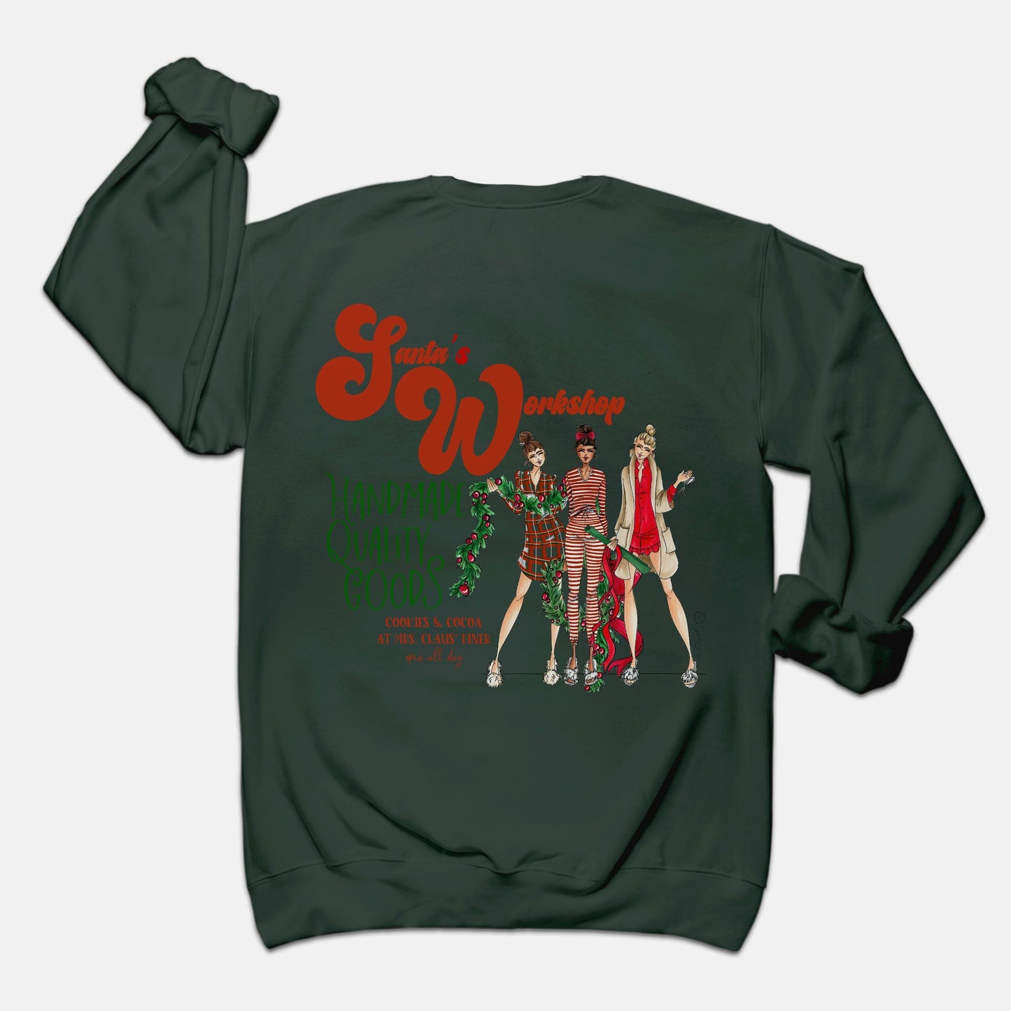 "Santa's Workshop" Crewneck Sweatshirt