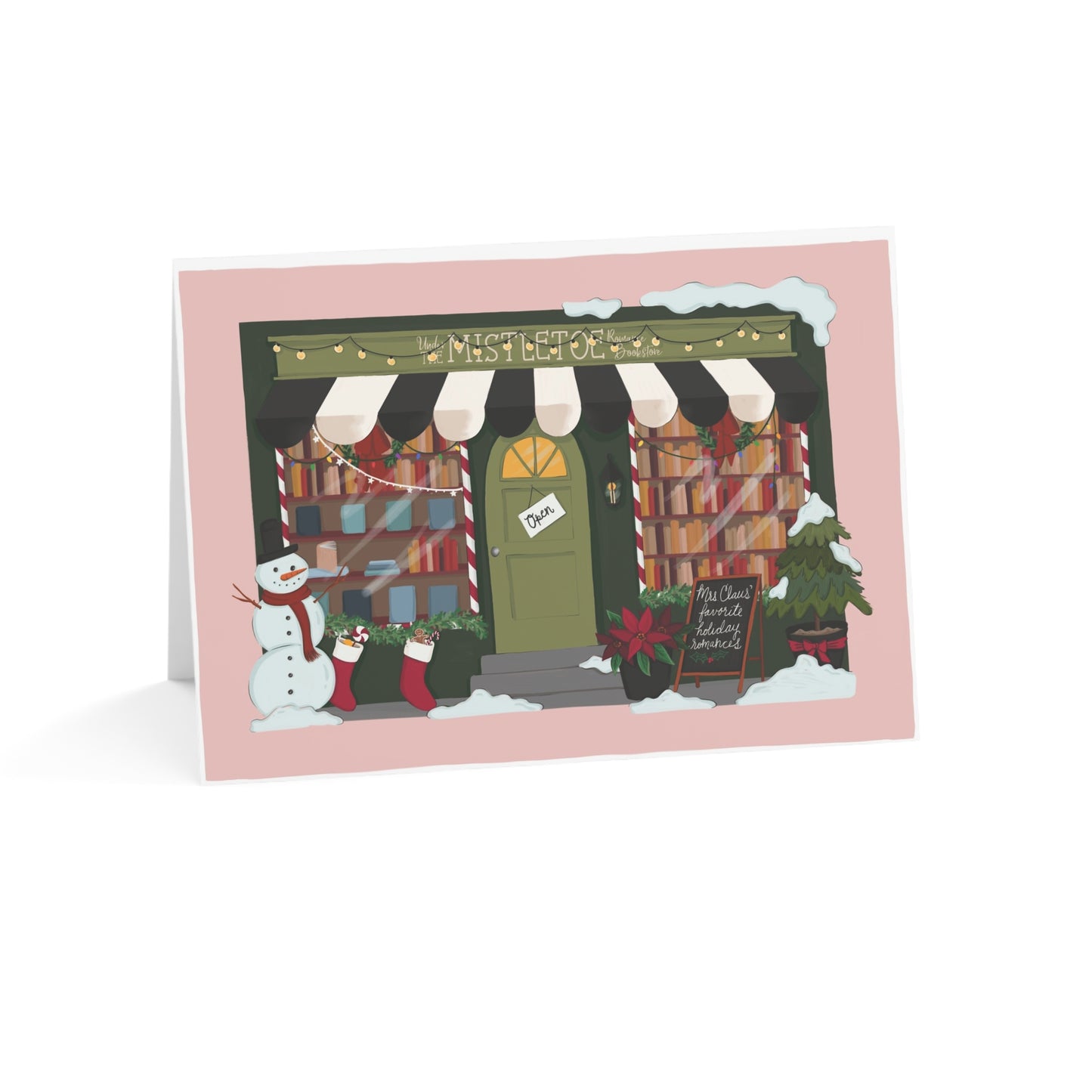 "Holiday Bookshop" greeting card