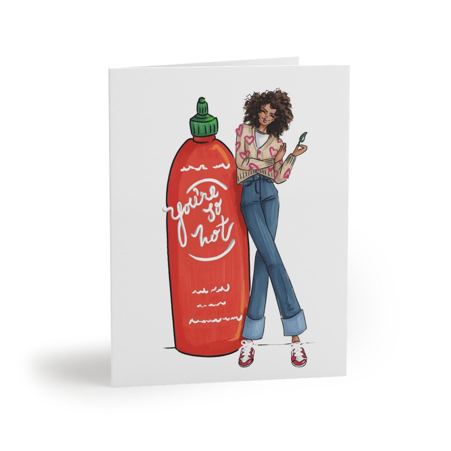 "You're So Hot" greeting card