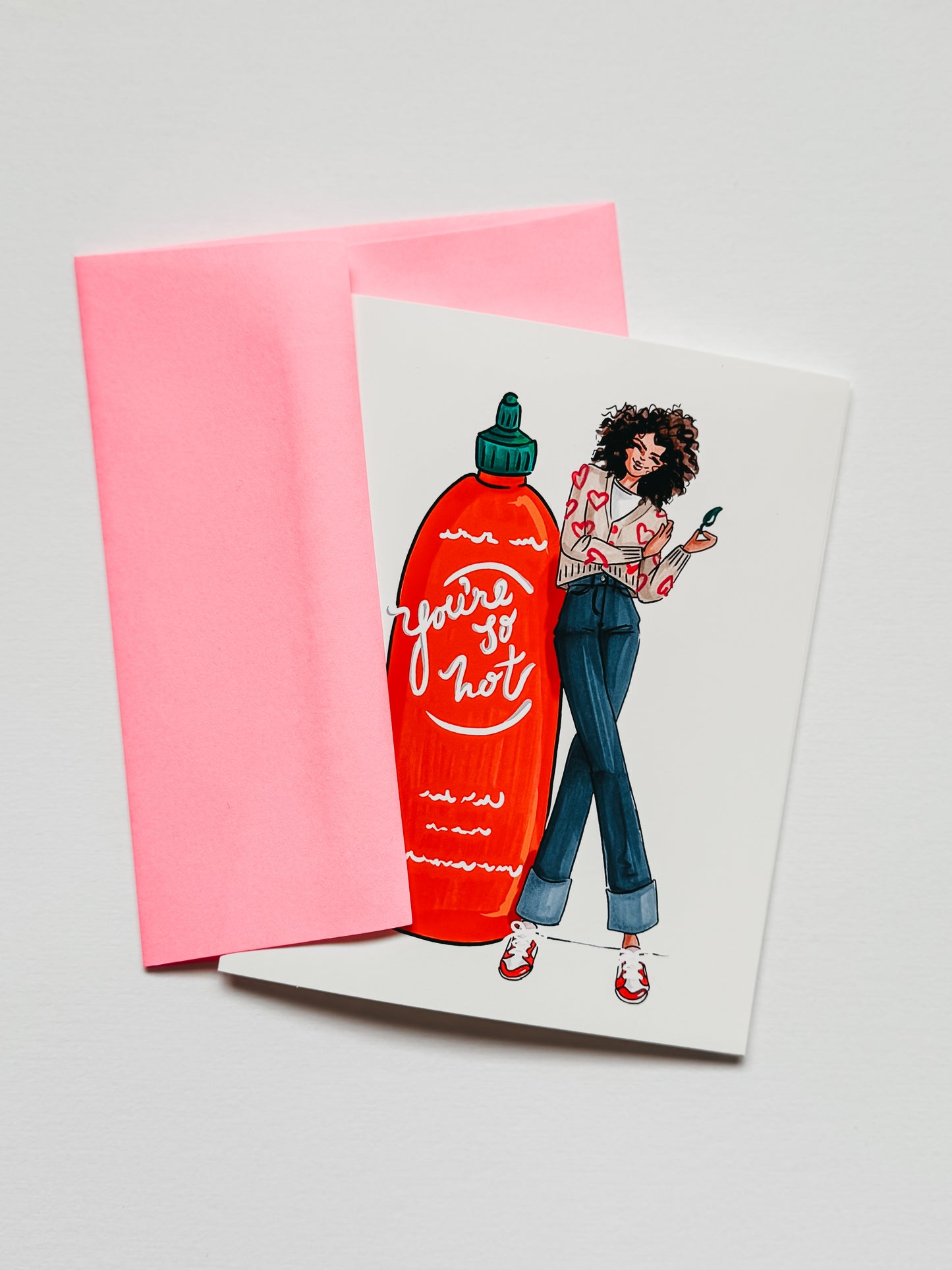 "You're So Hot" greeting card