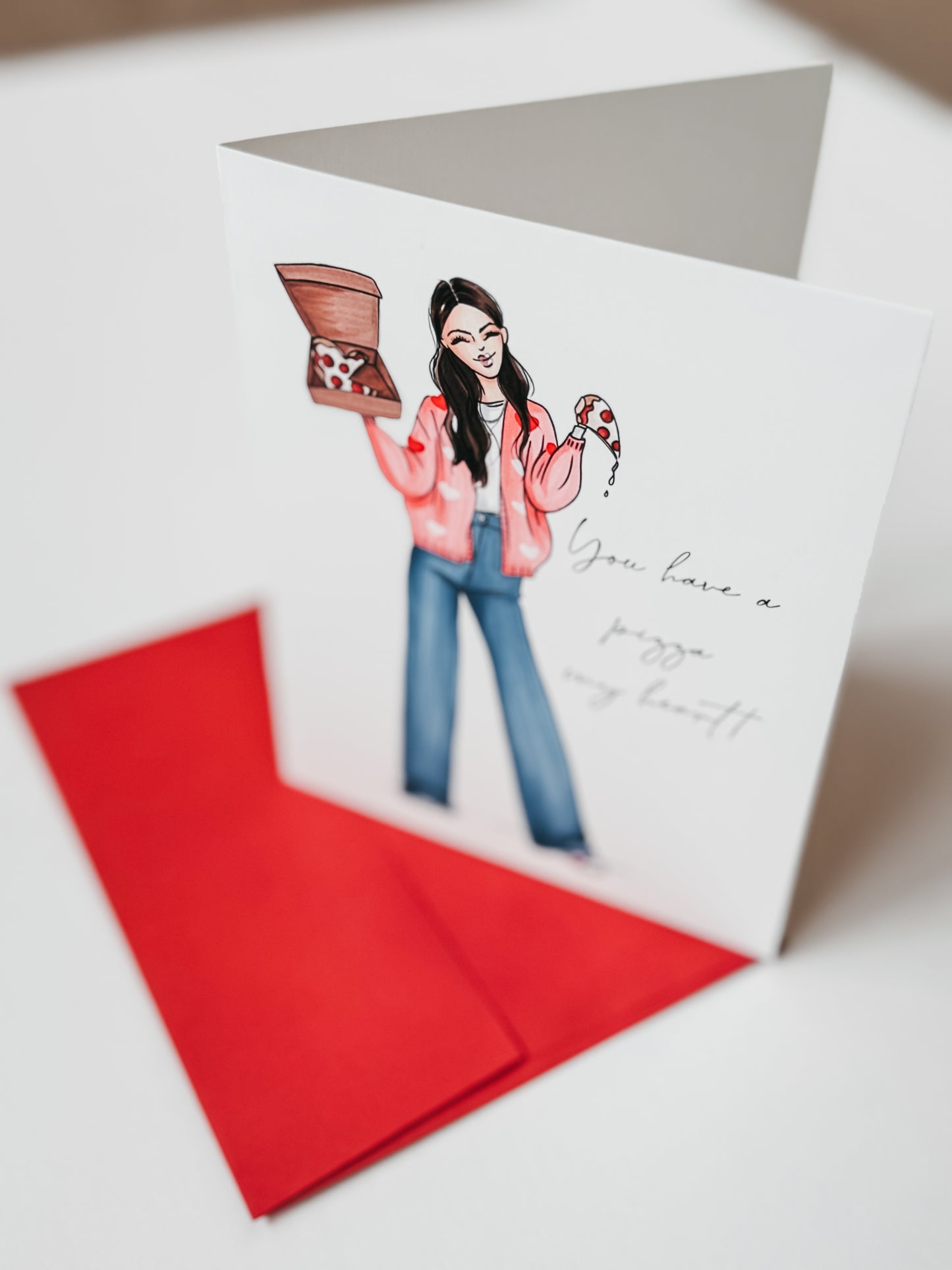"You Have a Pizza My Heart" greeting card