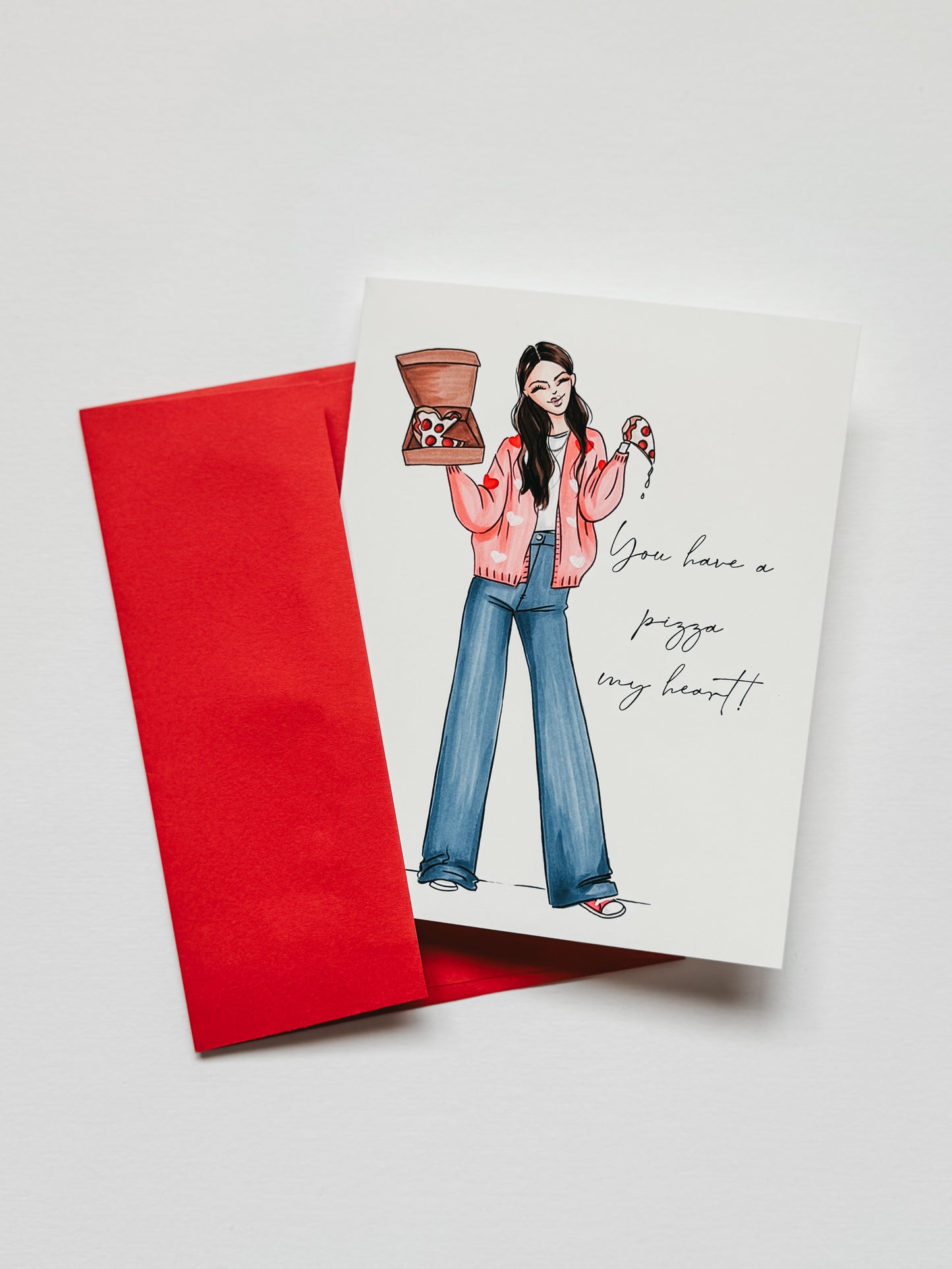 "You Have a Pizza My Heart" greeting card