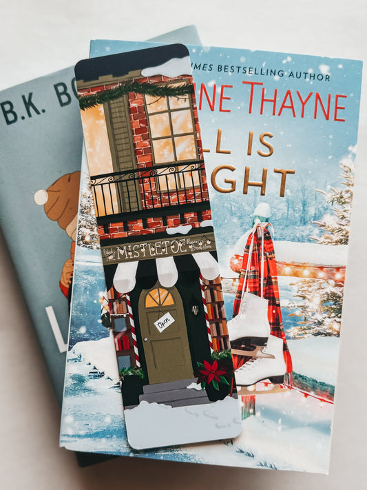 "Holiday Bookshop" bookmark