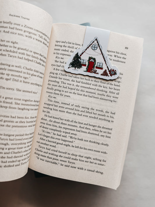 "Cozy Cabin" magnetic bookmark