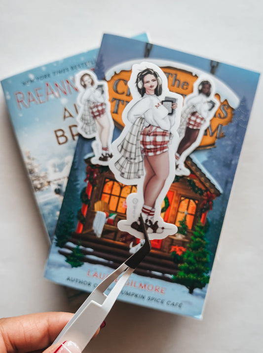 "Cozy Reader" CUSTOMIZABLE die cut sticker