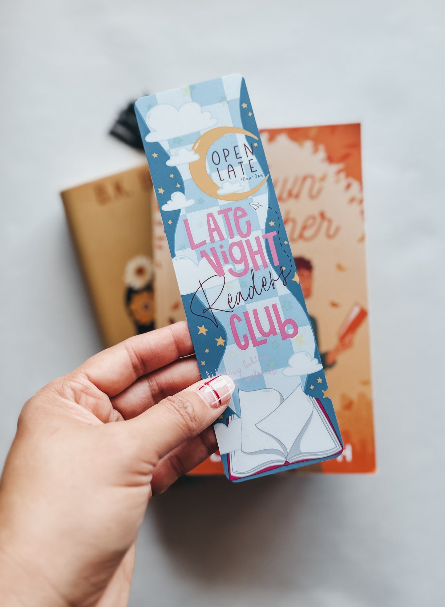 "Late Night Reader" bookmark