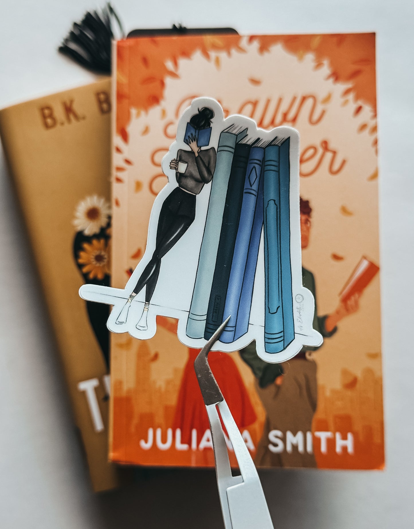 "I'm Booked" die cut sticker