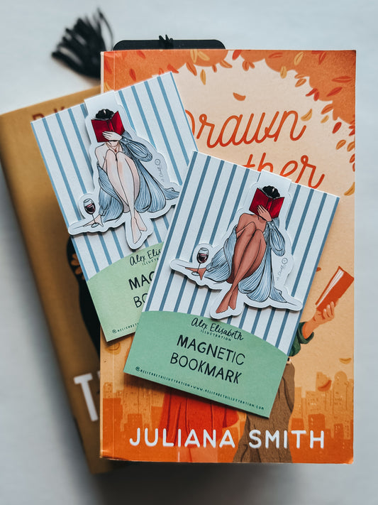 "Casual Chapters" CUSTOMIZABLE magnetic bookmark
