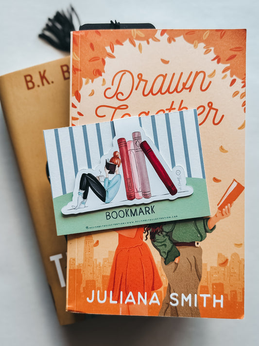 "Redhead Reader" magnetic bookmark