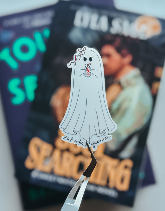 "Diet Coke Ghoulie" die cut sticker