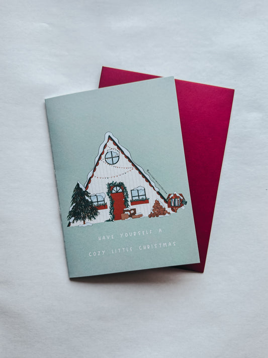 "Cozy Little Christmas" greeting card