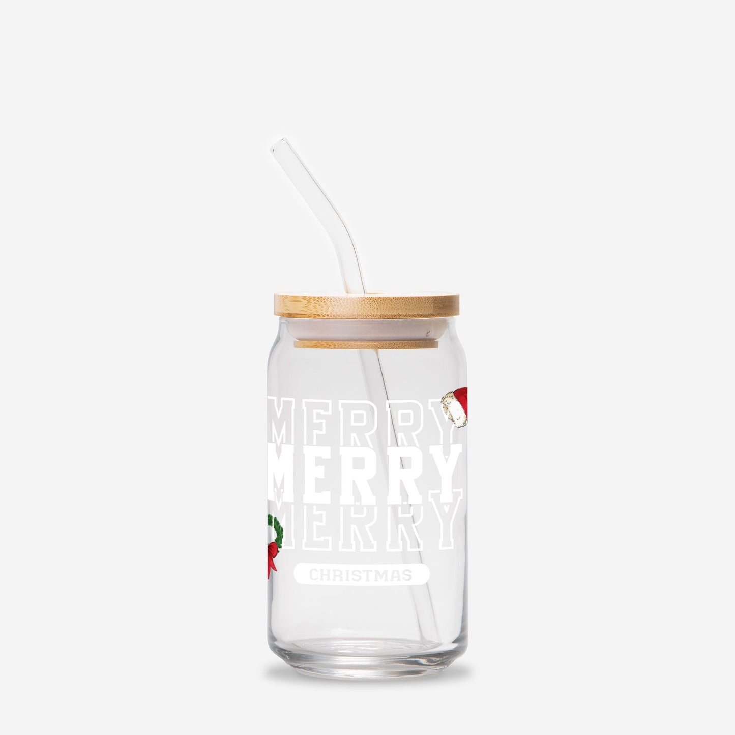"Merry Christmas" Glass Tumbler
