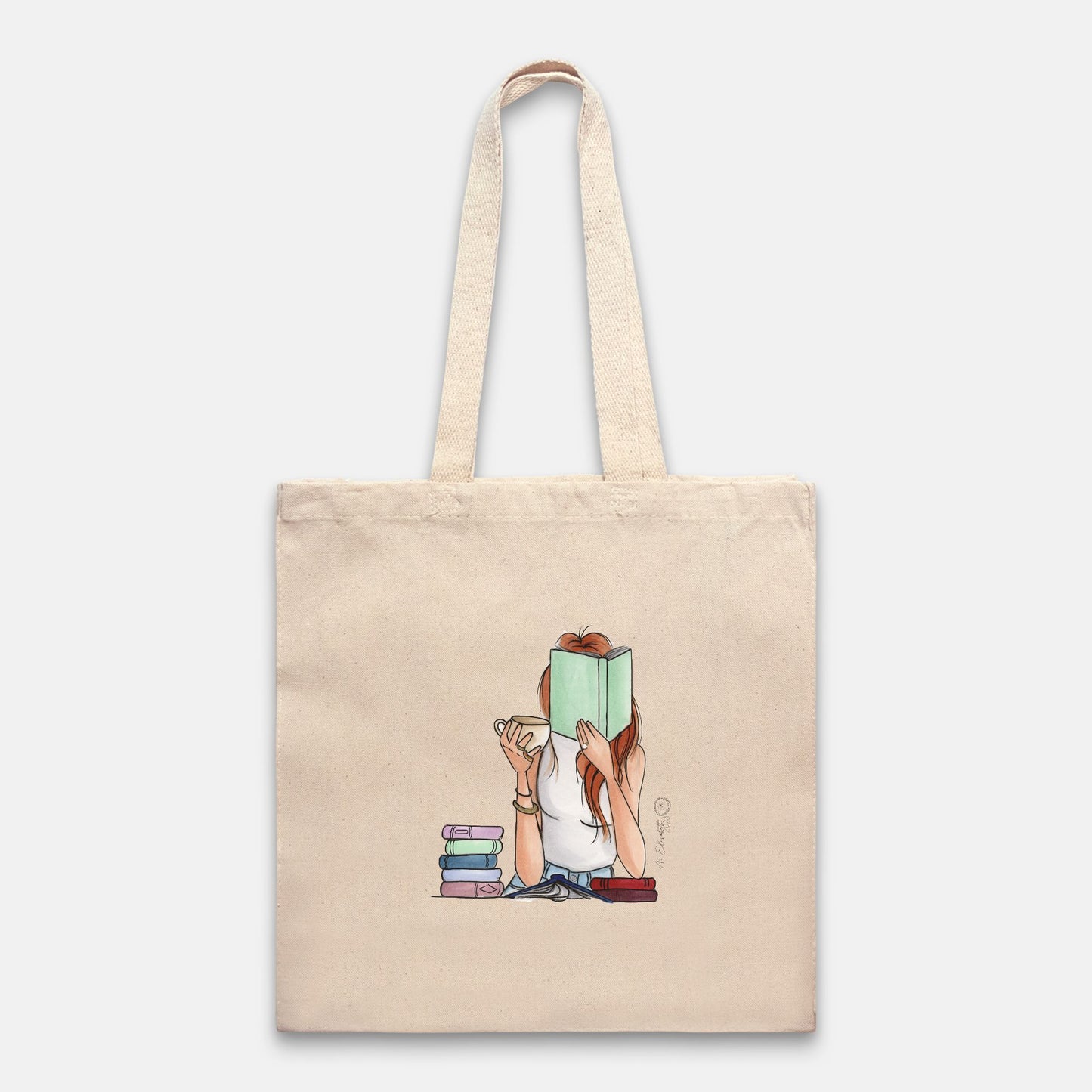 "Always Reading" Canvas Tote Bag