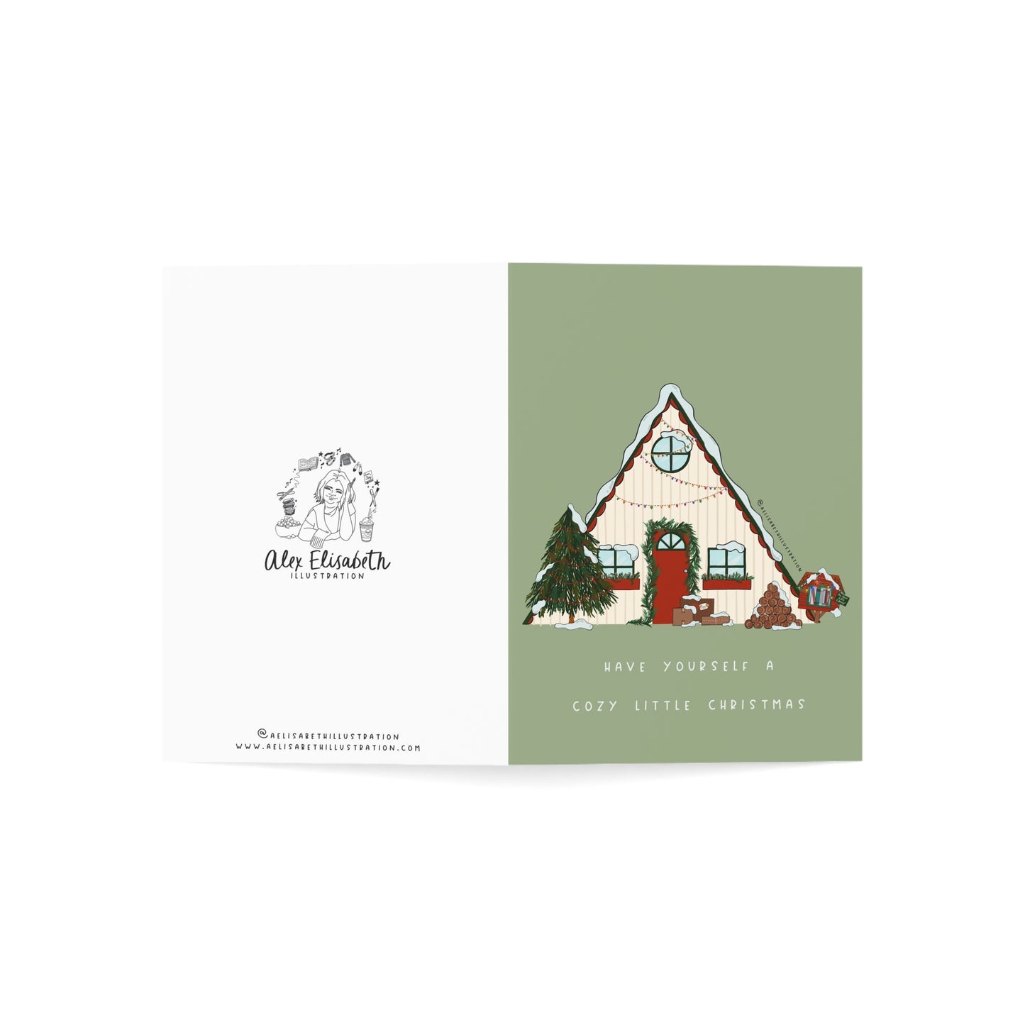 "Cozy Little Christmas" greeting card