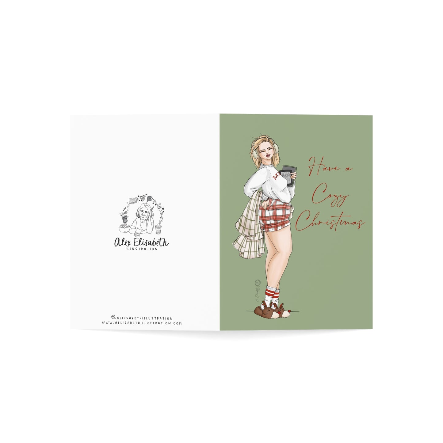 "Have a Cozy Christmas" greeting card